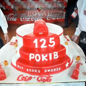 Корпоративный торт Кока-кола 125 лет
