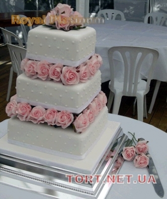 Свадебный торт 3 яруса_408
