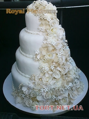 Свадебный торт 4 яруса_149