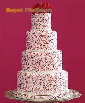 Свадебный торт 4 яруса_87