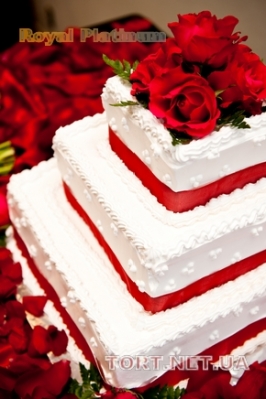 Свадебный торт из крема_19