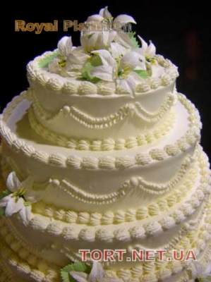 Свадебный торт из крема_25