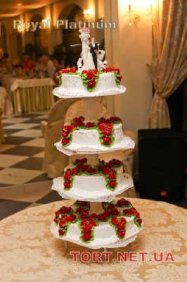 Свадебный торт из крема_26