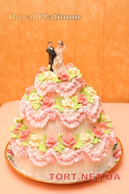 Свадебный торт из крема_2