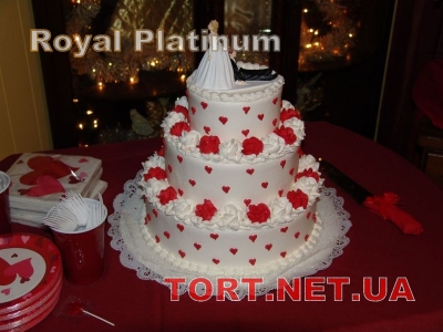 Свадебный торт из крема_33