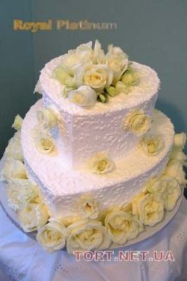 Свадебный торт из крема_44