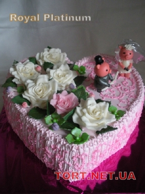 Свадебный торт из крема_49