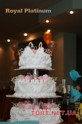 Свадебный торт из крема_5