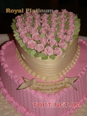 Свадебный торт из крема_68