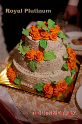 Свадебный торт из крема_6