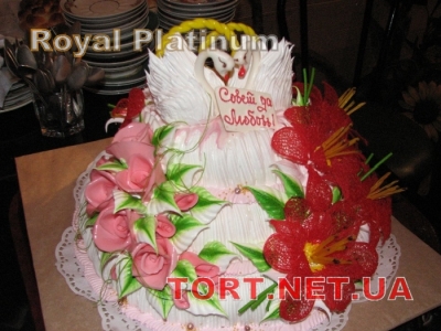 Свадебный торт из крема_8