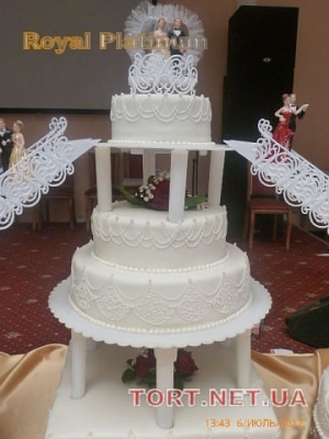 Свадебный торт на подставке_33