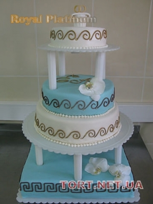 Свадебный торт на подставке_37