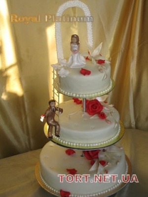 Свадебный торт на подставке_39