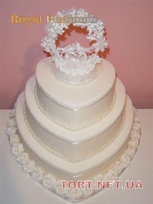 Свадебный торт Сердце_1