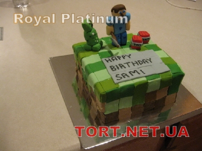 Торт Minecraft (Майнкрафт)_11