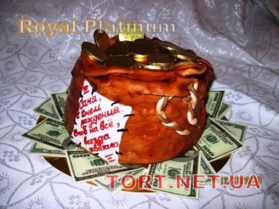 Торт Мешок с деньгами_12