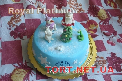 Зимний торт на Новый год_32
