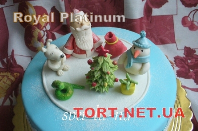 Зимний торт на Новый год_33