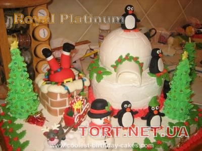Зимний торт на Новый год_393