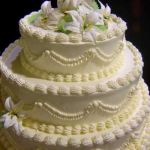 Свадебный торт из крема_25