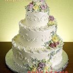 Свадебный торт из крема_28