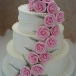 Свадебный торт из крема_38