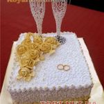 Свадебный торт из крема_42