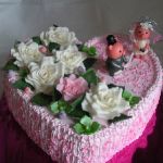 Свадебный торт из крема_49