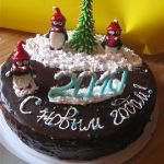 Зимний торт на Новый год_256