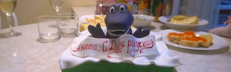 Детский торт сюрприз от Барни